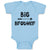 Baby Clothes Big Brother with Love Arrow Heart Pointed Baby Bodysuits Cotton