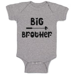 Baby Clothes Big Brother with Love Arrow Heart Pointed Baby Bodysuits Cotton
