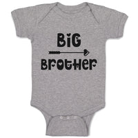 Baby Clothes Big Brother with Love Arrow Heart Pointed Baby Bodysuits Cotton