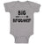 Baby Clothes Big Brother with Love Arrow Heart Pointed Baby Bodysuits Cotton