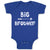 Baby Clothes Big Brother with Love Arrow Heart Pointed Baby Bodysuits Cotton