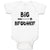 Baby Clothes Big Brother with Love Arrow Heart Pointed Baby Bodysuits Cotton