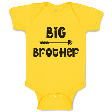 Baby Clothes Big Brother with Love Arrow Heart Pointed Baby Bodysuits Cotton