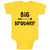Baby Clothes Big Brother with Love Arrow Heart Pointed Baby Bodysuits Cotton