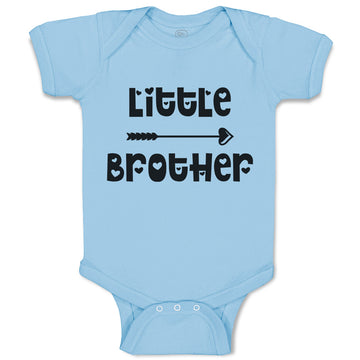 Baby Clothes Little Brother with Love Arrow Heart Pointed Baby Bodysuits Cotton