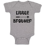 Baby Clothes Little Brother with Love Arrow Heart Pointed Baby Bodysuits Cotton