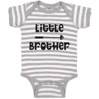 Baby Clothes Little Brother with Love Arrow Heart Pointed Baby Bodysuits Cotton