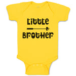 Baby Clothes Little Brother with Love Arrow Heart Pointed Baby Bodysuits Cotton