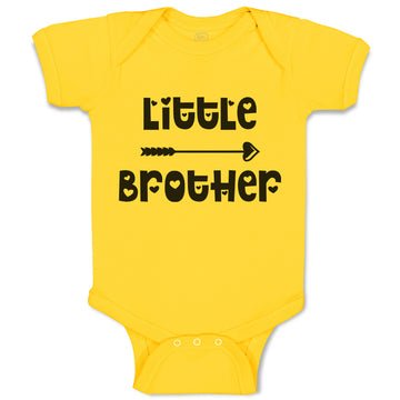 Baby Clothes Little Brother with Love Arrow Heart Pointed Baby Bodysuits Cotton