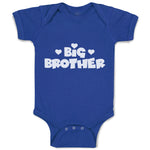Baby Clothes Big Brother with Cute Little Hearts Baby Bodysuits Cotton