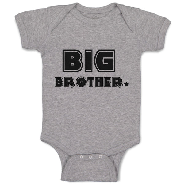 Baby Clothes Big Brother and Star Baby Bodysuits Boy & Girl Cotton