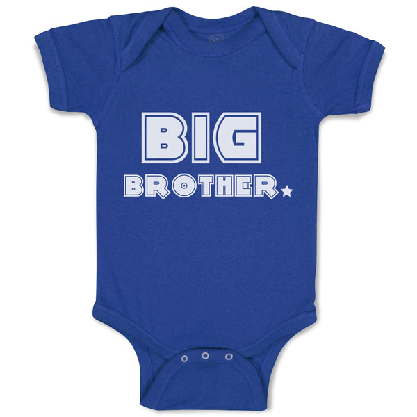 Baby Clothes Big Brother and Star Baby Bodysuits Boy & Girl Cotton