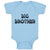 Baby Clothes Big Brother Striped Pattern with Little Silhouette Hearts Cotton