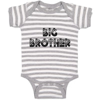 Big Brother Striped Pattern with Little Silhouette Hearts