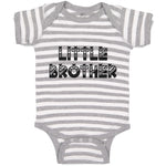Little Brother Striped Pattern with Little Silhouette Hearts
