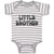 Little Brother Striped Pattern with Little Silhouette Hearts