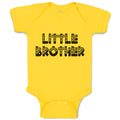 Baby Clothes Little Brother Striped Pattern with Little Silhouette Hearts Cotton