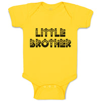 Baby Clothes Little Brother Striped Pattern with Little Silhouette Hearts Cotton