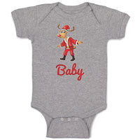 Baby Clothes Baby and A Deer in An Christmas Santa Claus's Costume with Horns