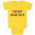 Baby Clothes I Love My Brother with Man's Facial Mustache Baby Bodysuits Cotton