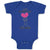 Baby Clothes I Love My Brother Much Girl Holding Heart Hand Smiling Cotton