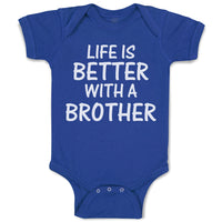 Baby Clothes Life Is Better with A Brother Baby Bodysuits Boy & Girl Cotton