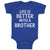 Baby Clothes Life Is Better with A Brother Baby Bodysuits Boy & Girl Cotton