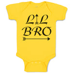Baby Clothes Lil Bro with Black Pattern Arrow Baby Bodysuits Boy & Girl Cotton