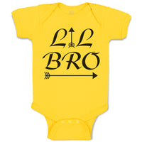 Baby Clothes Lil Bro with Black Pattern Arrow Baby Bodysuits Boy & Girl Cotton