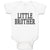 Baby Clothes Little Brother Style 2 Baby Bodysuits Boy & Girl Cotton
