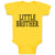 Baby Clothes Little Brother Style 2 Baby Bodysuits Boy & Girl Cotton