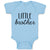 Baby Clothes Little Brother Style 3 Baby Bodysuits Boy & Girl Cotton