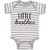 Baby Clothes Little Brother Style 3 Baby Bodysuits Boy & Girl Cotton