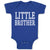 Baby Clothes Little Brother Style 4 Baby Bodysuits Boy & Girl Cotton