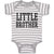 Baby Clothes Little Brother Style 4 Baby Bodysuits Boy & Girl Cotton