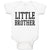 Baby Clothes Little Brother Style 4 Baby Bodysuits Boy & Girl Cotton