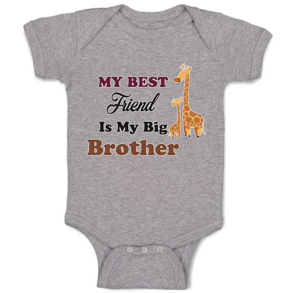 Baby Clothes My Best Friend Is My Big Brother Baby Bodysuits Boy & Girl Cotton