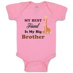 Baby Clothes My Best Friend Is My Big Brother Baby Bodysuits Boy & Girl Cotton