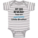Baby Clothes My Big Brother Has An Awesome Little Brother Baby Bodysuits Cotton