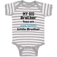 Baby Clothes My Big Brother Has An Awesome Little Brother Baby Bodysuits Cotton