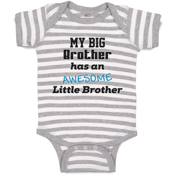 Baby Clothes My Big Brother Has An Awesome Little Brother Baby Bodysuits Cotton