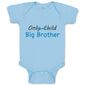 Baby Clothes Only Child Big Brother Baby Bodysuits Boy & Girl Cotton