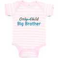 Baby Clothes Only Child Big Brother Baby Bodysuits Boy & Girl Cotton