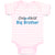 Baby Clothes Only Child Big Brother Baby Bodysuits Boy & Girl Cotton