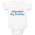 Baby Clothes Only Child Big Brother Baby Bodysuits Boy & Girl Cotton