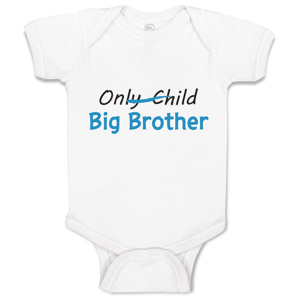 Baby Clothes Only Child Big Brother Baby Bodysuits Boy & Girl Cotton