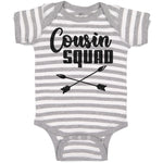Baby Clothes Cousin Squad with Dart Archery Sport Arrow Baby Bodysuits Cotton