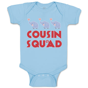 Baby Clothes Cousin Squad with Toy Elephant Baby Bodysuits Boy & Girl Cotton