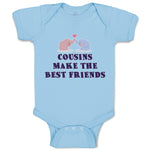 Baby Clothes Cousins Make The Best Friends Baby Bodysuits Boy & Girl Cotton