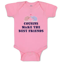 Baby Clothes Cousins Make The Best Friends Baby Bodysuits Boy & Girl Cotton